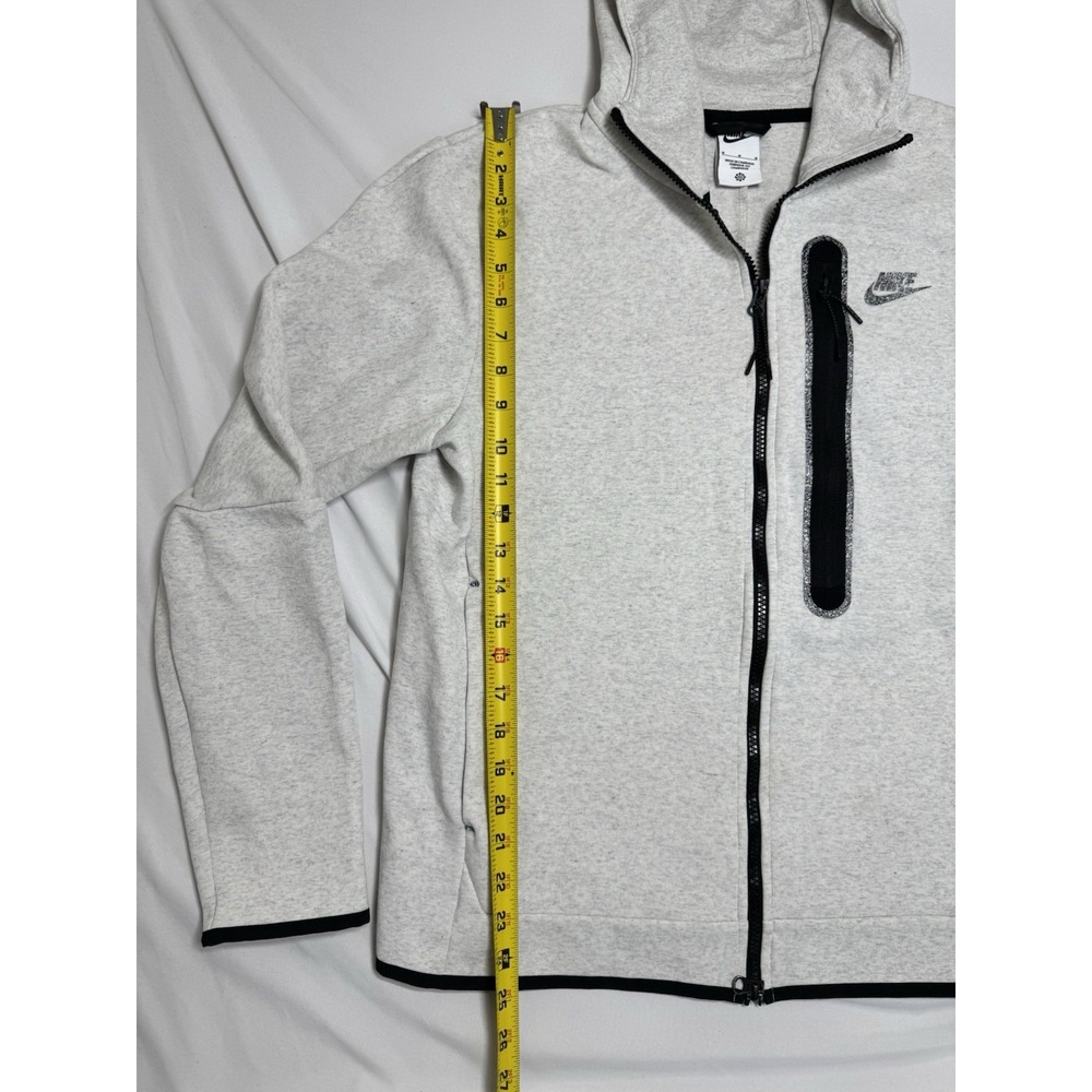Nike Sportswear Tech Fleece Full-Zip Hoodie Heather Grey Unisex Size Medium - Picture 7 of 7